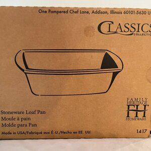 Pampered Chef Stoneware Loaf Pan, #1417